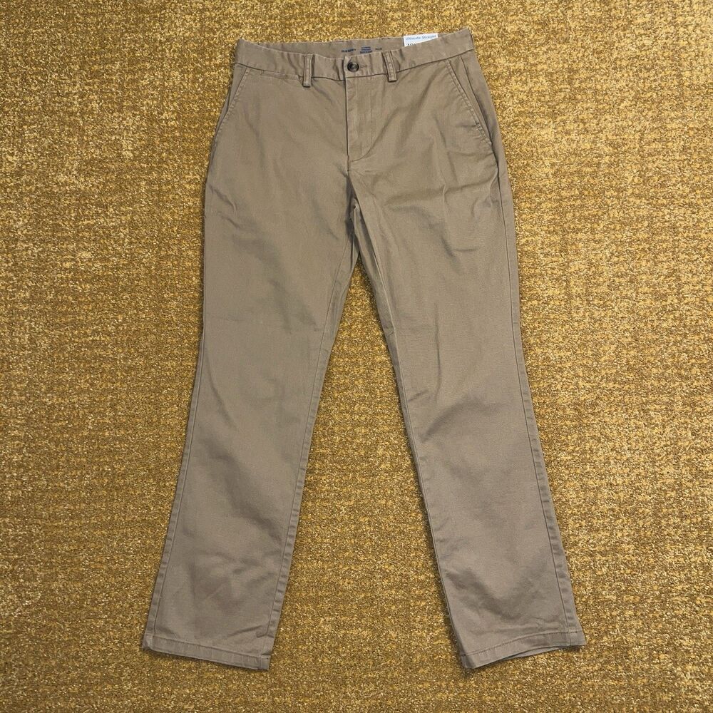 NWT Old Navy Ultimate Straight Built-In Flex Chino Pants Mens 30x30 Khaki Tan
